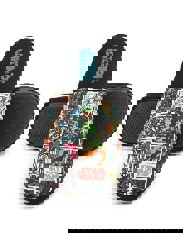 Star Wars Mens Black Mule Slippers