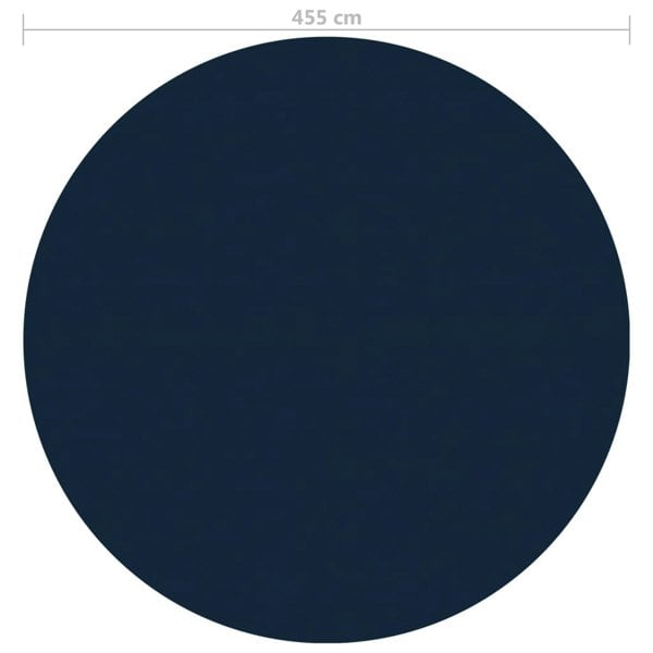 Berkfield Floating PE Solar Pool Film 455 cm Black and Blue