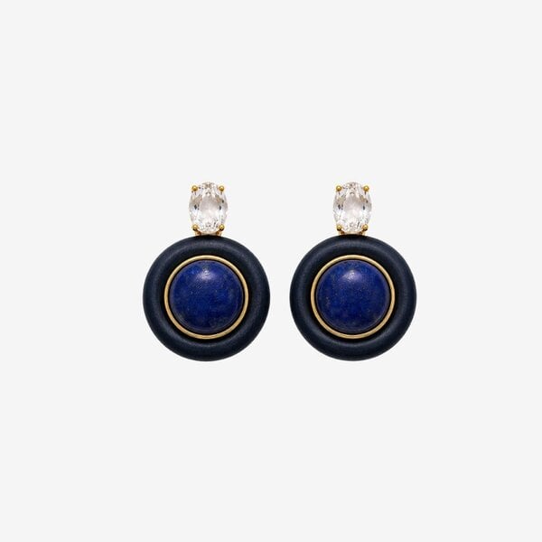 Uchi & Soto Enso Lapis Lazuli Round Stud Earrings
