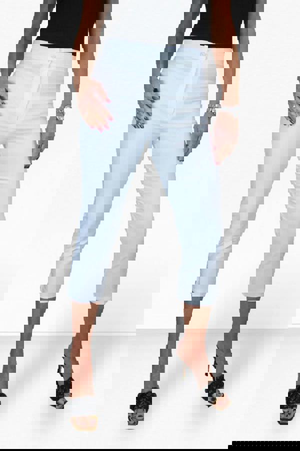 Paulo Due Women's Slim Cropped Capri Stretch Trousers