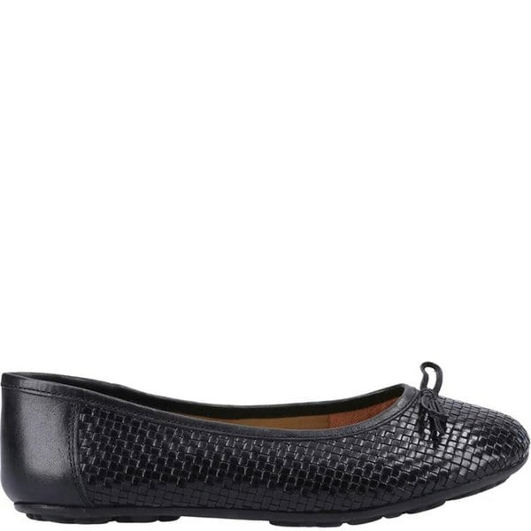 Hush Puppies Womens/Ladies Ballerina Leather Pumps - Black