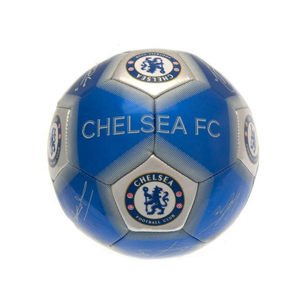 Chelsea FC Printed Signature Skill Ball - Blue/Silver