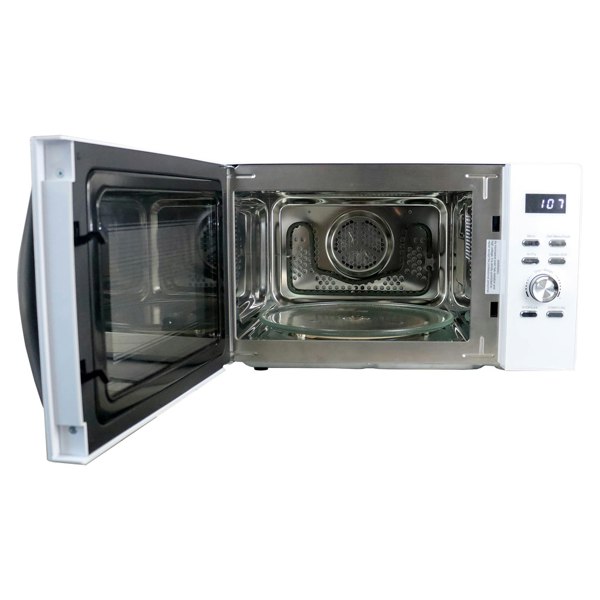 igenix Digital Microwave, 25 Litre, 60 Min Timer, Air Fryer Function, 850W, White, IGMC02580W