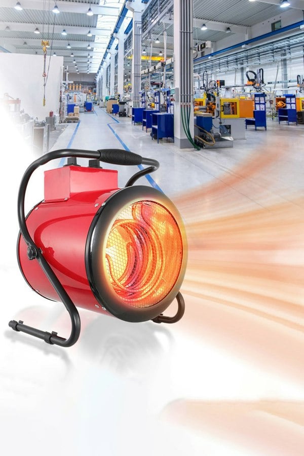 Living and Home 3KW Electric Fan Heater for Garage and Workshop