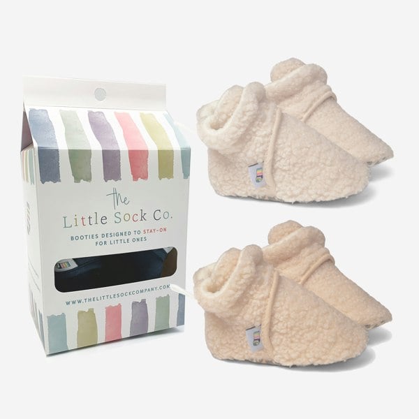 Little Sock Co. 2 Pack of Stay-on, Non-Slip Booties - Mix 'n' Match Colours