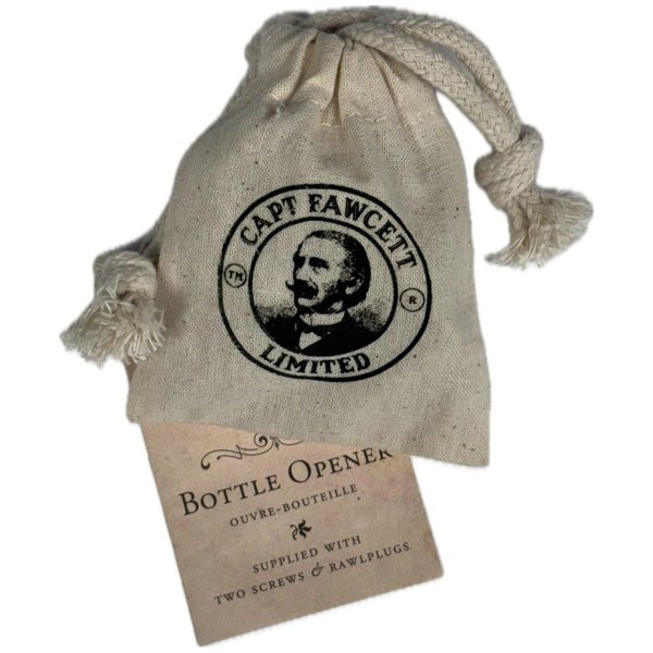 Captain Fawcett's Vintage Brass Wall Mounted Bottle Opener