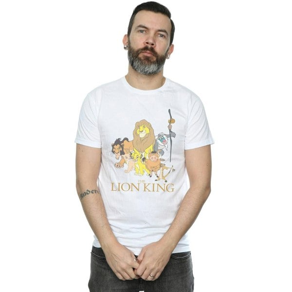 Disney Mens The Lion King Group T-Shirt - White