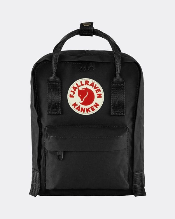 Fjallraven Kanken Mini Unisex Backpack - Black 550