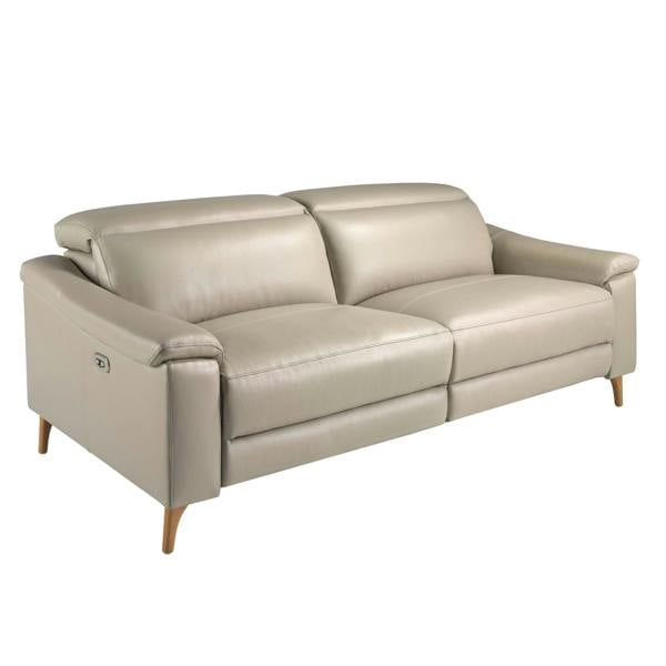 Angel Cerdá Relax sofa in taupe grey leather 6189/6190