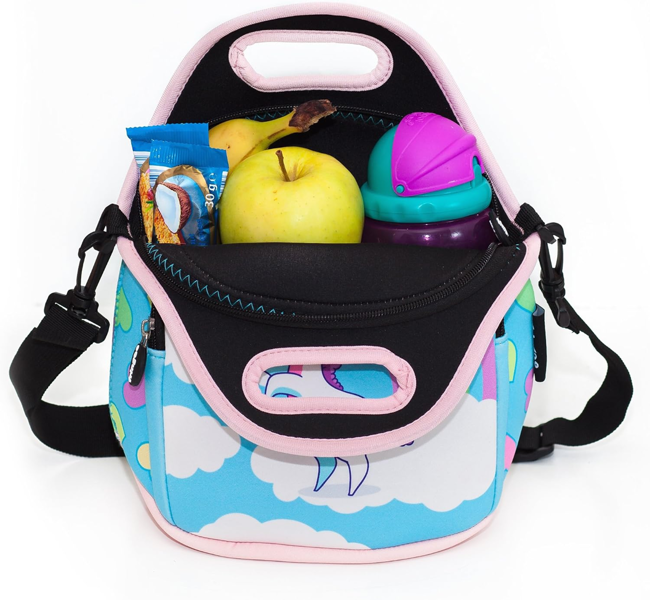 Fringoo Kids Thermal Insulated Cooler Lunch Bag with Zipped Pocket & Shoulder Strap for School or Nursery