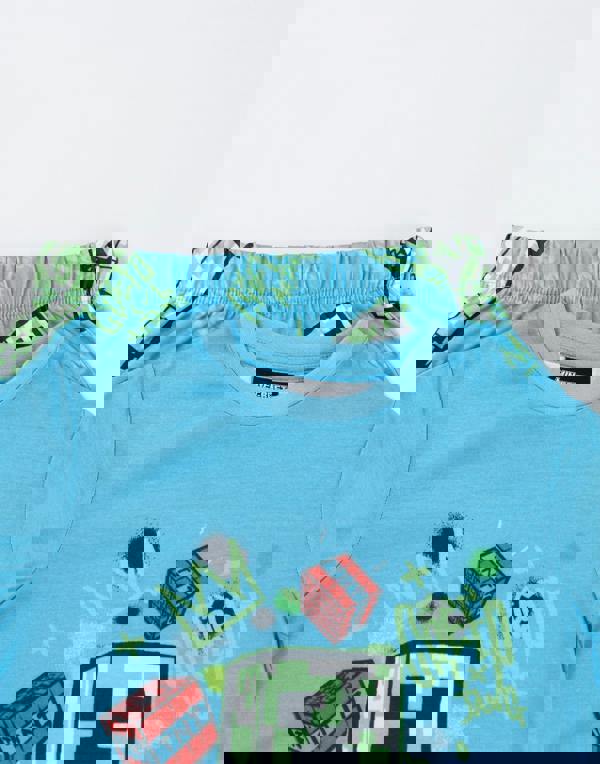 Minecraft Boys Multicoloured Creeper Multi-Pack of 2 Long Leg Pyjama Set