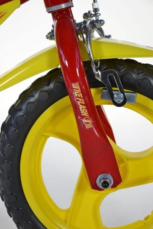 Dino Bikes Dino Flash Kids 12" Wheel Bike - Red/Yellow