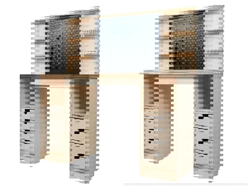 wooden cabinet workbench