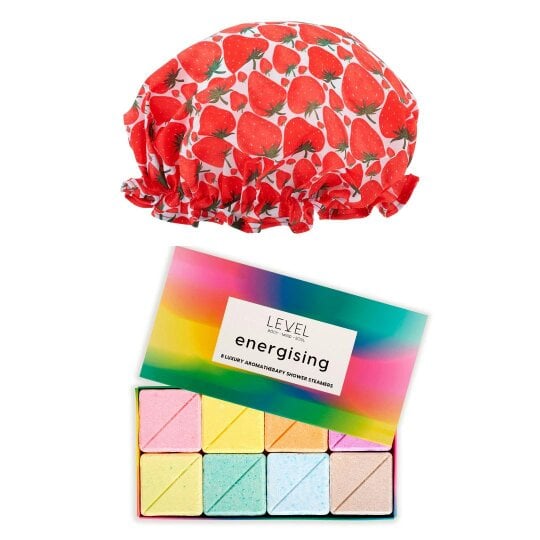 Shower Sanctuary Set - Various Prints - Strawberry