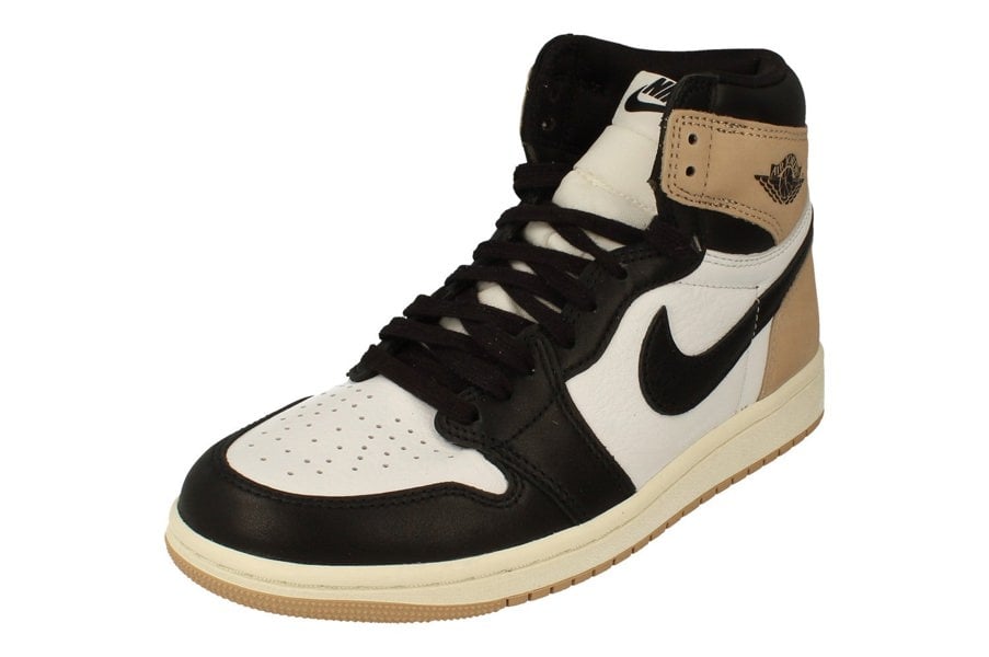 Nike Womens Air Jordan 1 Retro Hi Og Trainers Fd2596  021 - Black Legend Mid Brown White 021 - Photo 0