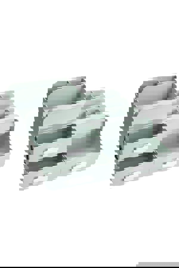 Living and Home Makeup Desk Organizer With Drawers,Countertop Organizer for Home Dormitory Office