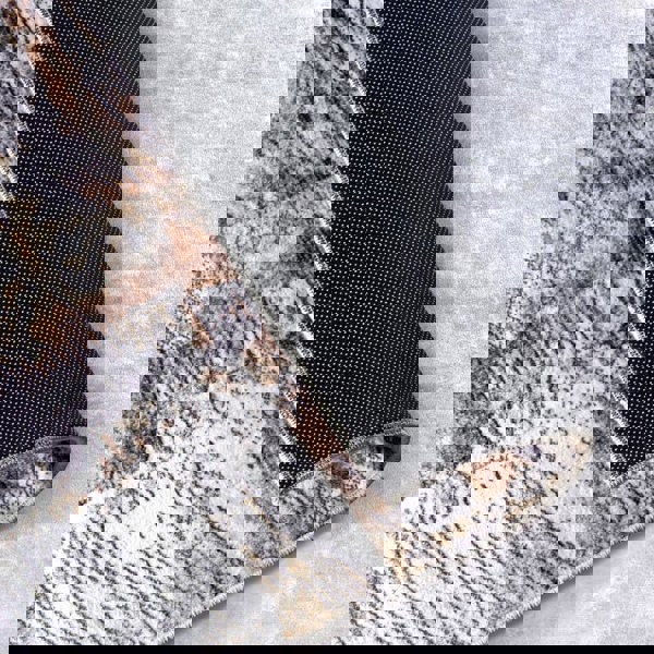 Shortpile Rug Copper Gold – Abstract Modern