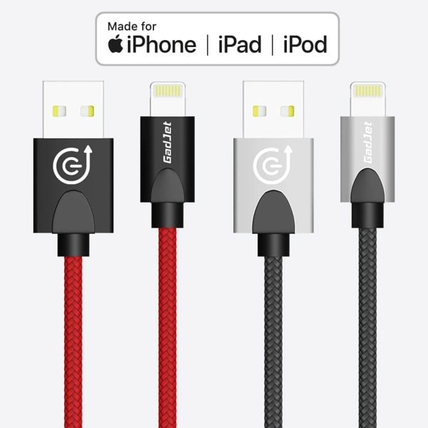 GadJet MFi Lightning Cables Multipack