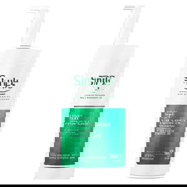 Simple Repair+ Facial Cleanser Soothing Hydrating Gentle Face Wash, 240ml