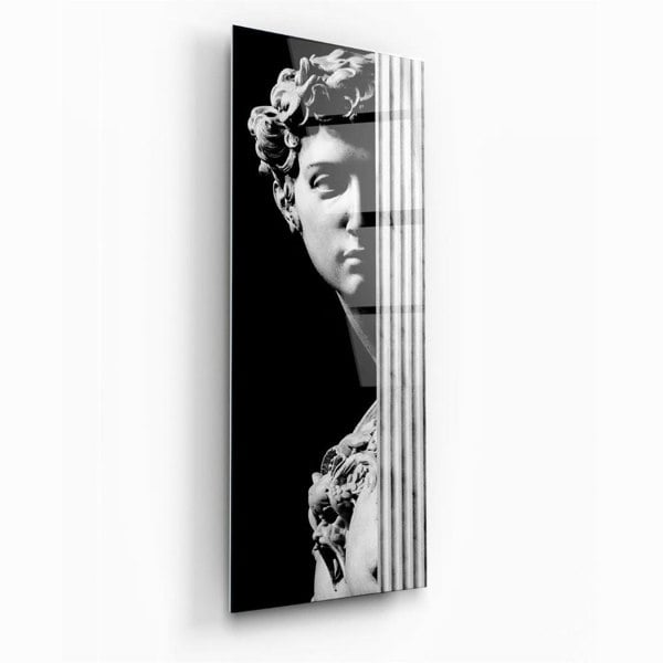 Artchi Shadowed David Glass Wall Art