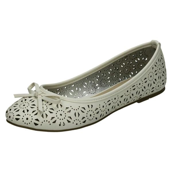 Spot On Ladies Spot On Slip On Ballerina Shoes F80037