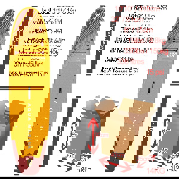 Aqua Marina Fusion 10'10" / 330cm All Round Stand Up Paddle Board Package