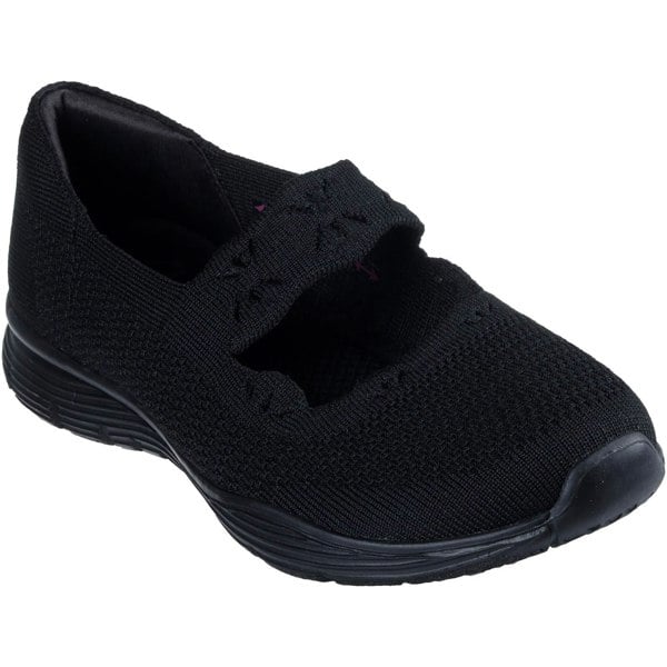 Skechers Seager Cute N' Coy Textile Women's Black Trainers