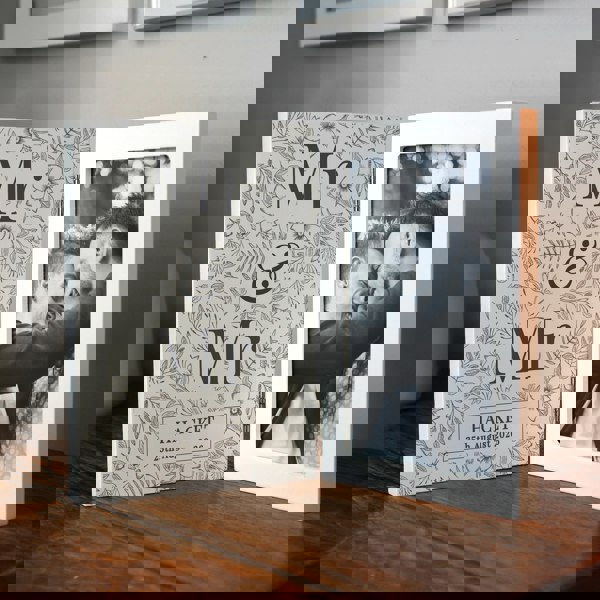 Personalised Memento Company Personalised Wedding Wooden Hinged 6x4 Photo Frame