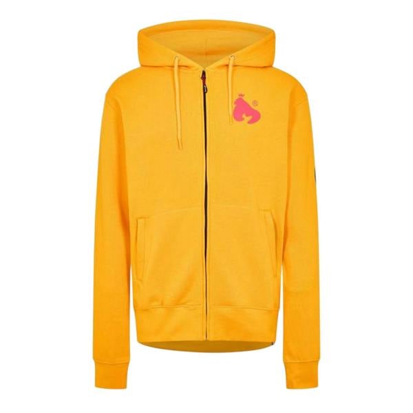 Money Mens Back Print Full Zip Hoodie - Yellow - 