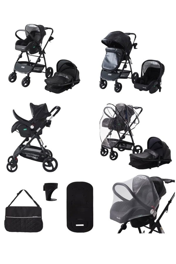Groundlevel 3 in 1 Deluxe Pushchair Stroller