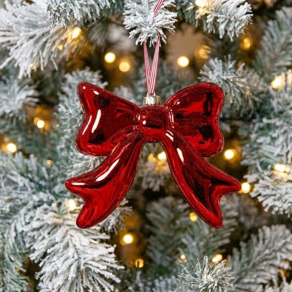 Garden Greatness Christmas Candy Cane Hanging Bow Door Accent
