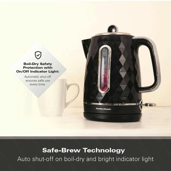 Hamilton Beach Diamond 1.7L Kettle - Black