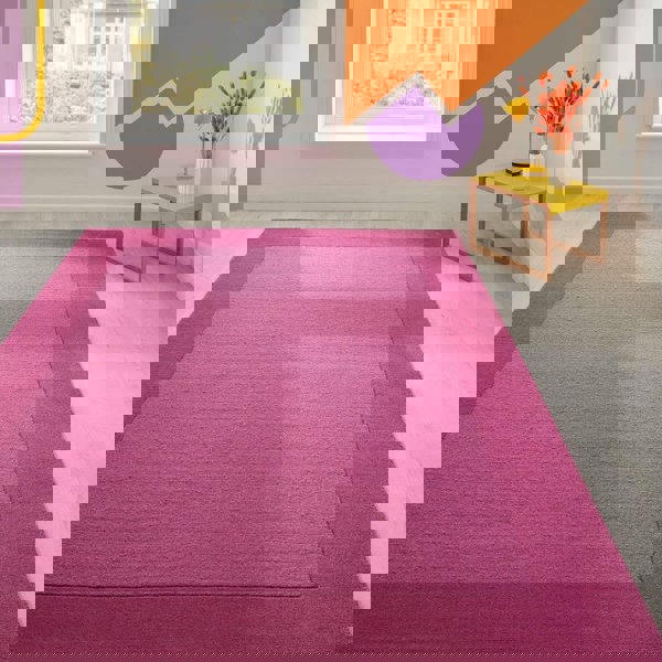 Colours Bordered Rug – Handmade Wool Rug