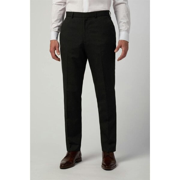 Limehaus Regular Fit Charcoal Trousers