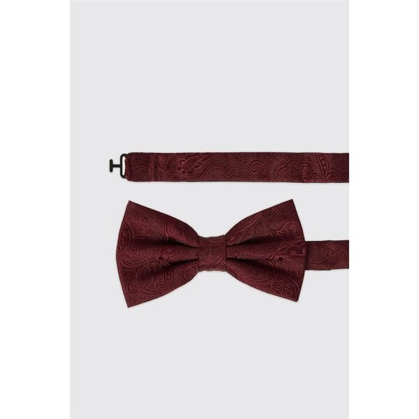 Antique Rogue Burgundy Paisley Bow Tie