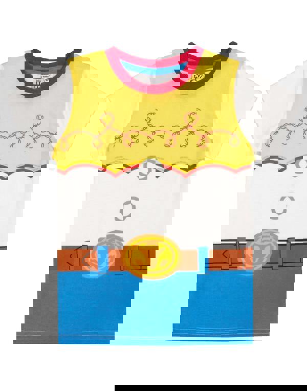 Disney Girls White Jessie Short Sleeve Short Leg Pyjama Set