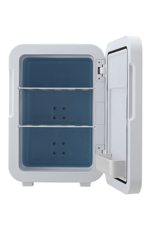 Living and Home 16L Dual-Use Mini Refrigerator with Glass Door