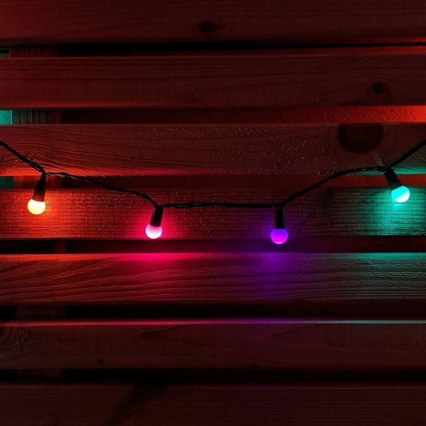 Samuel Alexander 10m 100 LED Pearl Berry Rainbow String Lights Garden Christmas Lights with Timer