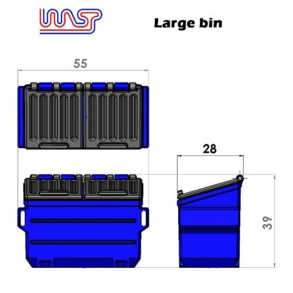 MCSlots Track Side Scenery Slot Car Displays 3 x Green Bins 1:32 Scale New WASP