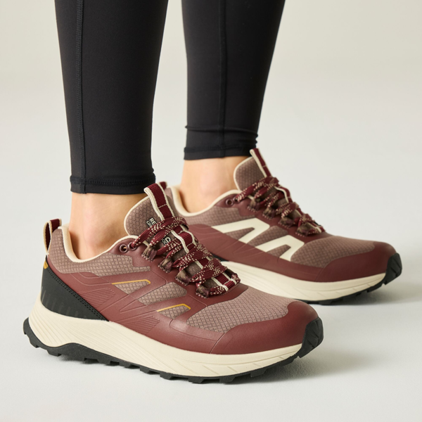 Regatta Womens Ravika Trainers - Dark Cherry/Mocha