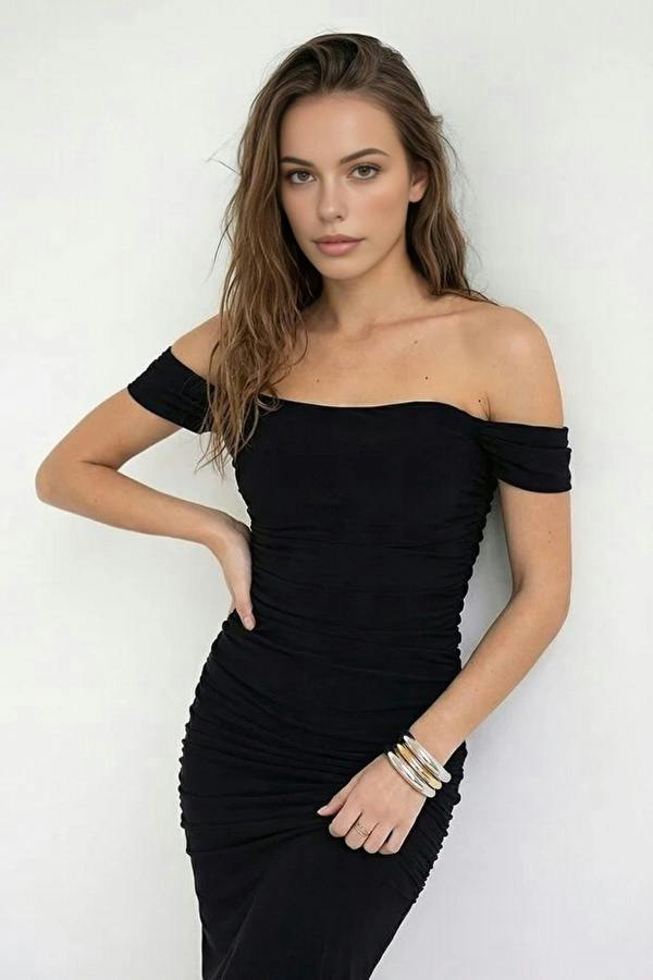 WOVCOR Plain Woven Mini Unlined Party Dress