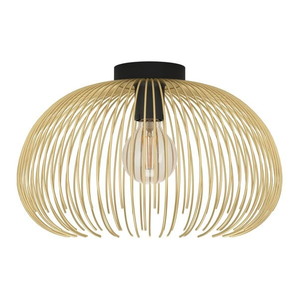 EGLO Venezuela Spherical Gold And Black Ceiling Light