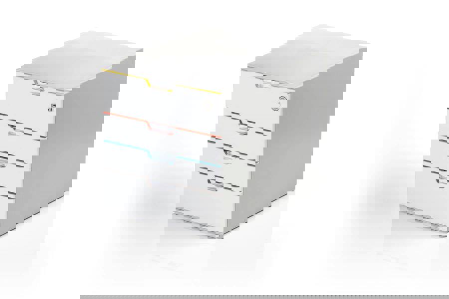 Durable VARICOLOR MIX SAFE Lockable Desktop Organiser 4 Drawer Storage | A4+