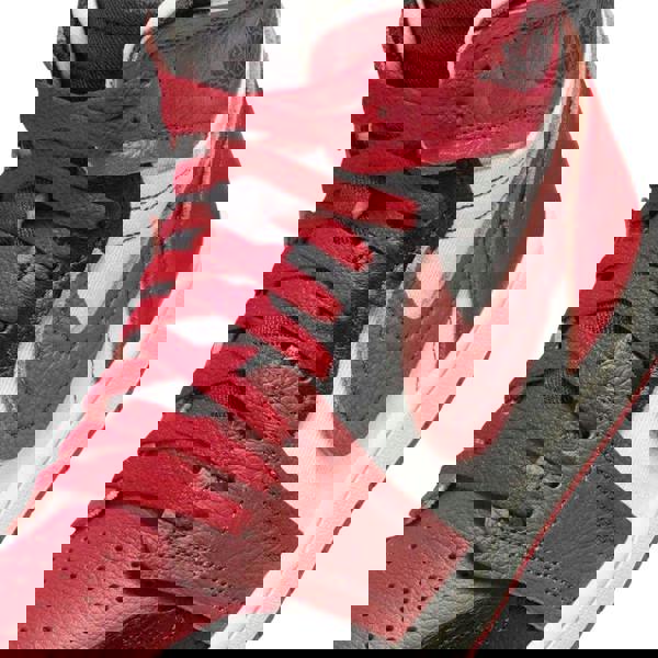 Nike Womens/Ladies Air Jordan 1 Leather Trainers - Red/White/Black - 