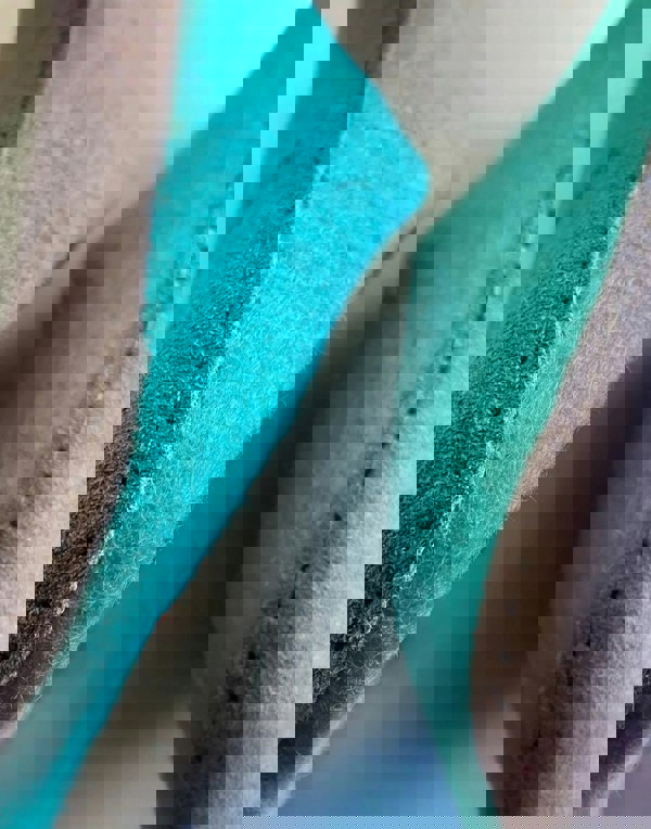 British Boxers Women's Handmade Eco Felt Suede Sole Mule Slippers –  Sea Glass