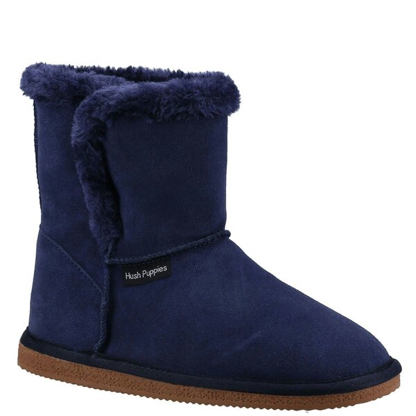 Hush Puppies Ashleigh Women's Slipper Booties - Navy