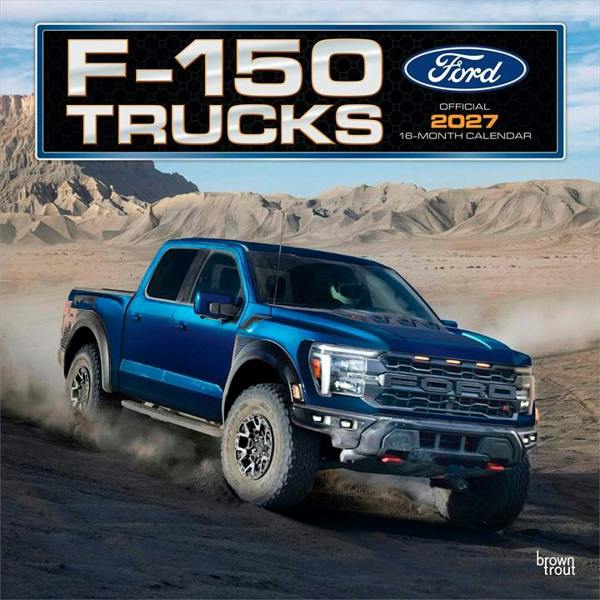 Ford F150 Trucks Calendar 2027, Wall Calendars, Month To View, Transport, Gift
