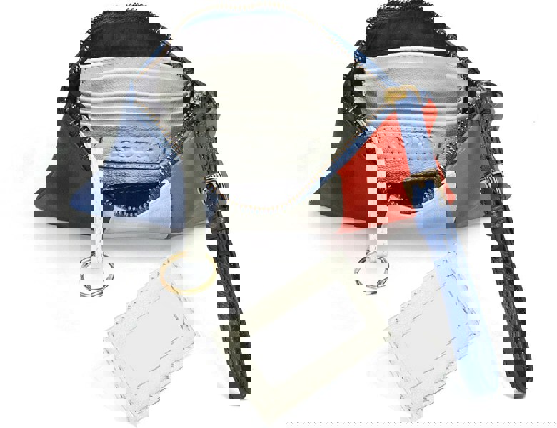 'FRENCH' - Country Flag Designer Leather Clutch Purse