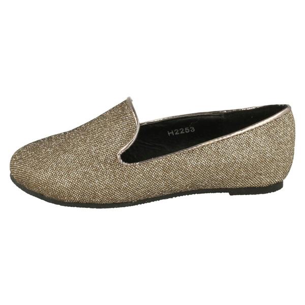 Cutie Girls Cutie Slip On Glitter Ballerina Shoes H2253