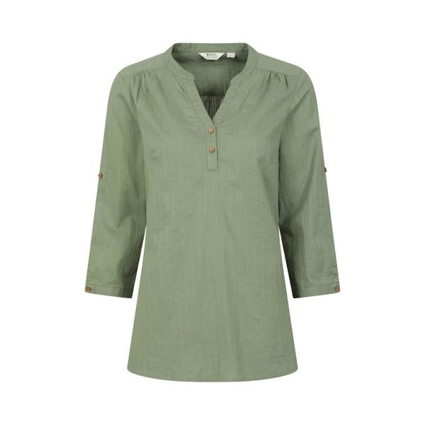 Mountain Warehouse Womens/Ladies Petra Relaxed Fit 3/4 Sleeve Shirt - Light Khaki - 